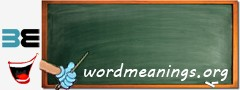 WordMeaning blackboard for h
